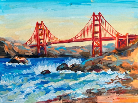 Golden Gate by artist Anastasia Shimanskaya